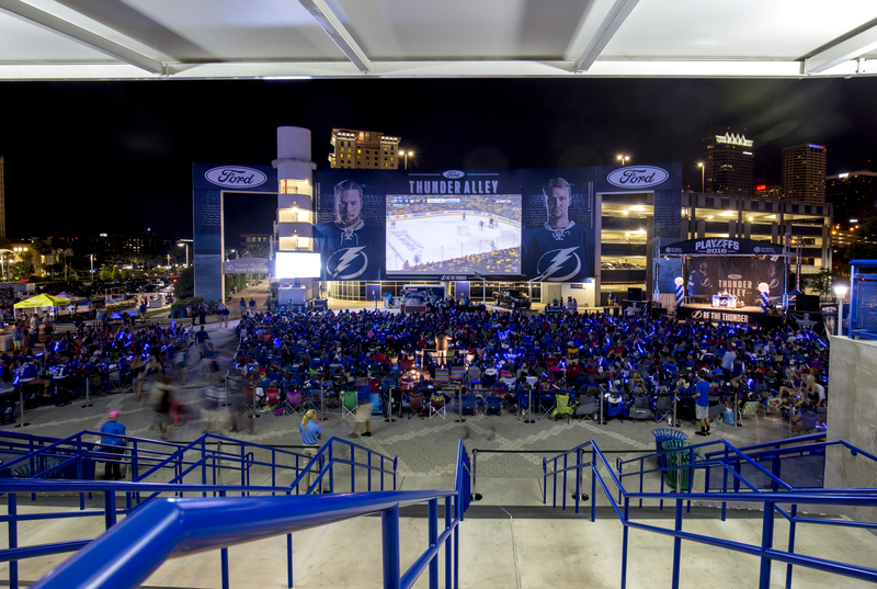 can you tailgate at amalie arena