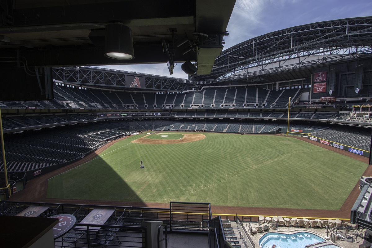 Chase Field with Swimming Pool in the Outfield