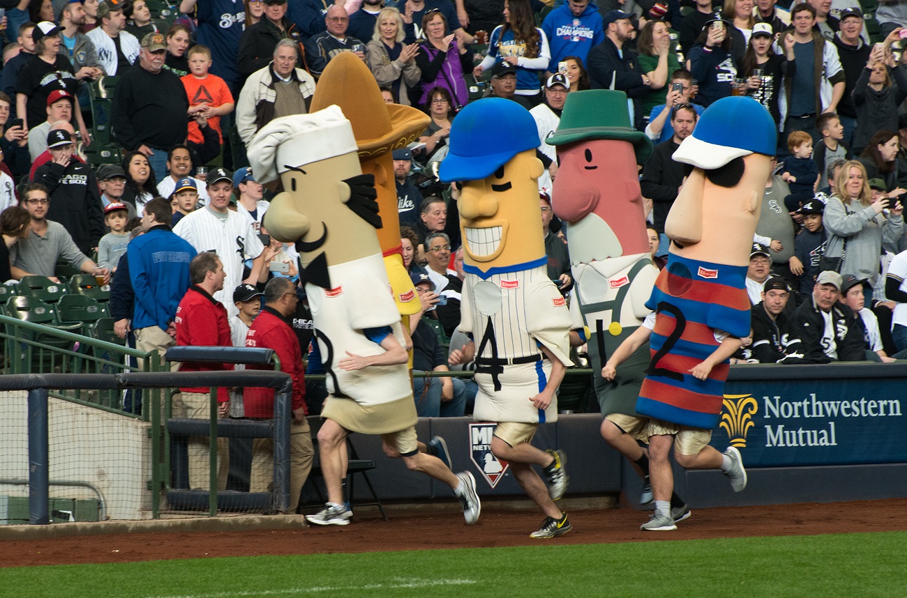 Running of the Sausages at Miller Park