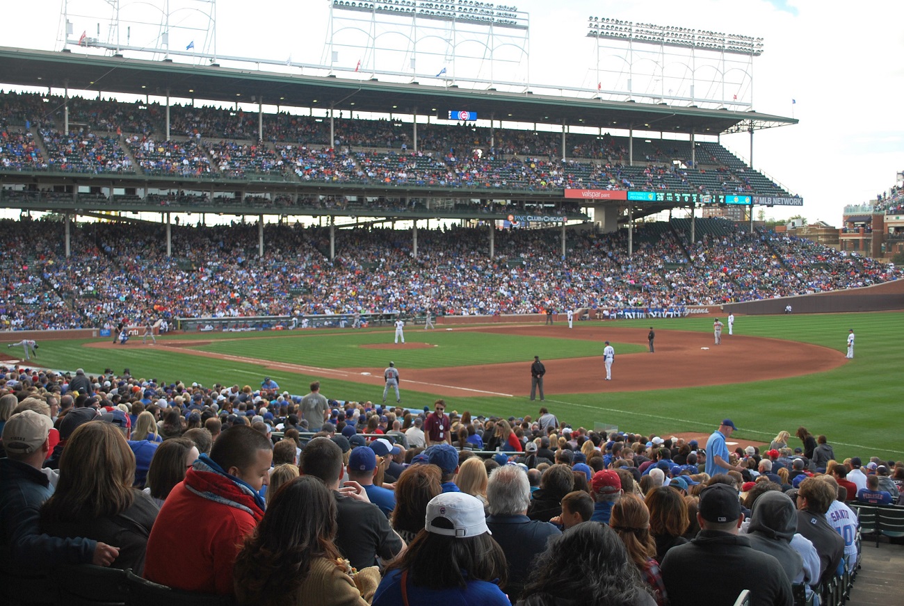 Wrigley Field Looking from the Crowd