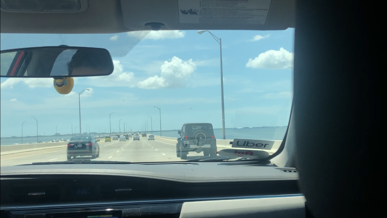 Driving to Tropicana Field Over the Water