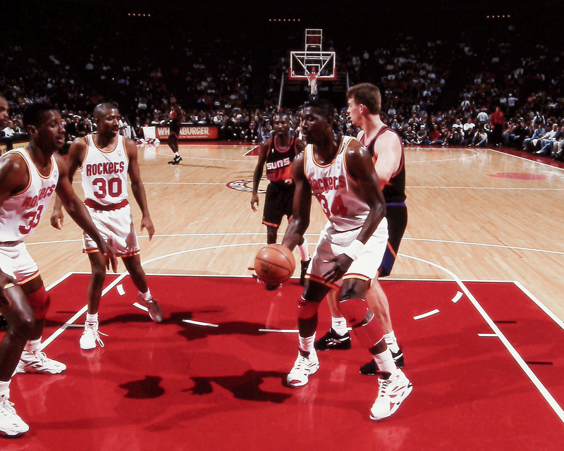 Hakeem Olajuwon is one of the only players with six five-by-fives in his career