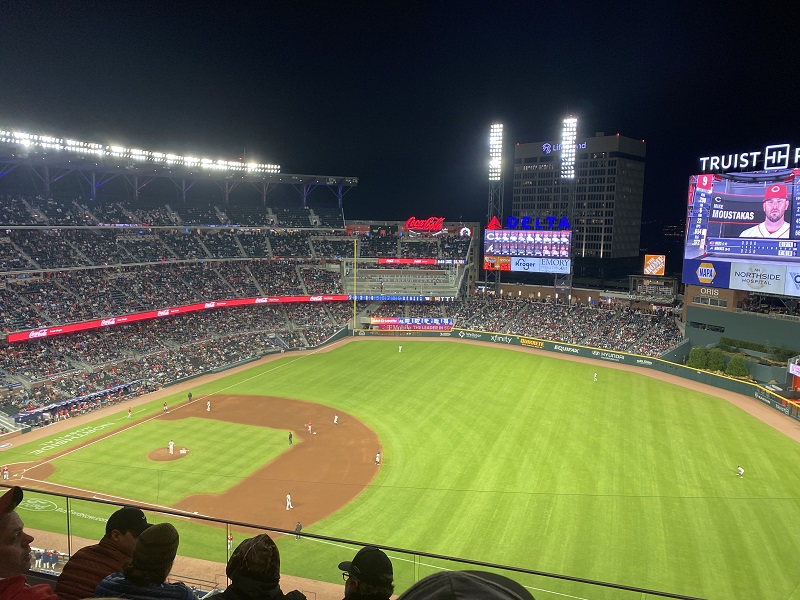 What is the Average Seating Capacity at an Atlanta Braves Game