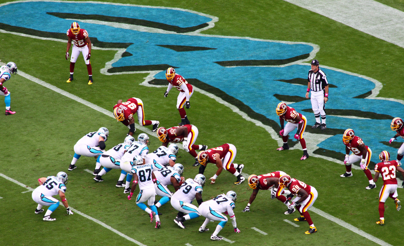 Example of a Successful 2-Point Attempt During a Football Game