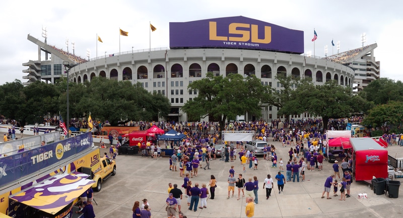 How Does the LSU Tiger Stadium Security Team Review Bags