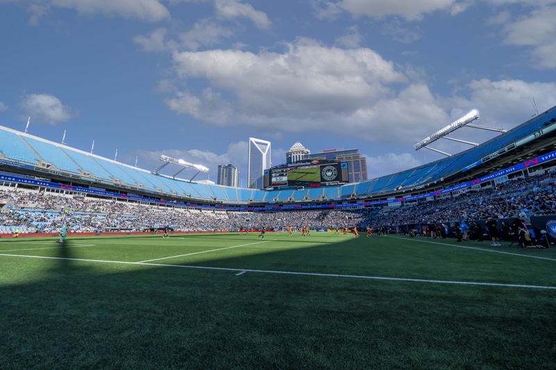 What is the Average Seating Capacity for a Charlotte FC Match