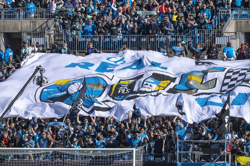 Where is the Supporters' Section at Bank of America Stadium